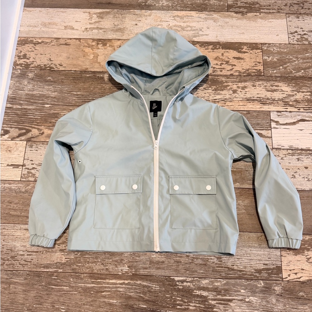 Art Class Sky Blue Girl’s Raincoat Size L